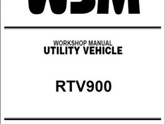 kubota rtv 900 shop manual