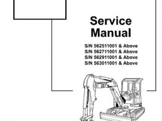 Bobcat 430 Compact Excavator Service Repair Workshop Manual