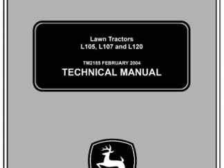 John Deere L105, L107, L120 Lawn Tractors Service Technical Manual