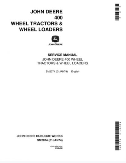 john deere 400 service manual