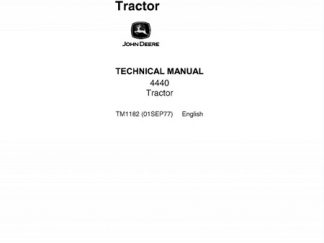 John Deere 4440 Tractor Repair Technical Manual