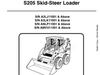 Bobcat S205 Skid - Steer Loader Service Manual