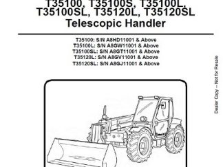 Bobcat T35100-T35120SL Telescopic Handler Service Manual