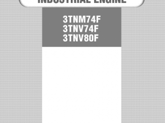 Yanmar 3TNM74F, 3TNV74F, 3TNV80F Engines Service Repair Manual