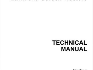 John Deere 240, 245, 260, 265, 285, 320 Lawn Garden Tractors Technical Manual