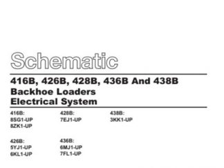 Caterpillar 416B Backhoe Loader Serial 8SG Service Repair Manual