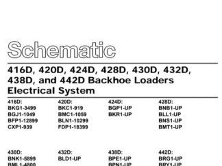 Caterpillar 420D Backhoe Loader Service Repair Manual