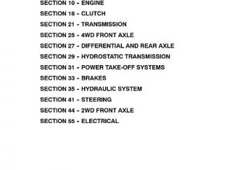 Case IH D25, DX25, D29, DX29, D33, DX33 Tractors Service Repair Manual