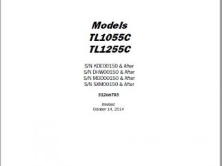 Cat TL1055C TL1255C Telehandler Service Repair Manual