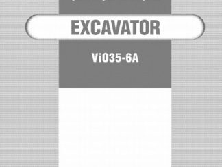 Yanmar ViO35-6A Excavator Service Repair Manual