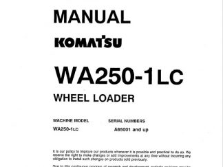 Komatsu WA250-1, WA250-1LC Wheel Loader Service Repair Manual