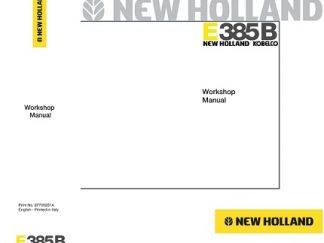 New Holland E385B Crawler Excavator Service Repair Manual