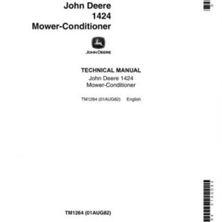 John Deere 1424 Mower-Conditioner Technical Manual