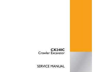 Case CX240C Crawler Excavator Service Repair Manual