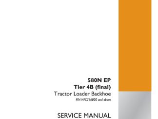 Case 580N EP Tier 4B (final) Tractor Loader Backhoe Service Manual