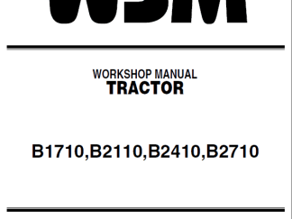 Kubota B1710, B2110 ,B2410, B2710 Tractor Service Manual