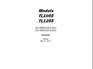 Caterpillar TL1055, TL1255 Telehandler Service Repair Manual